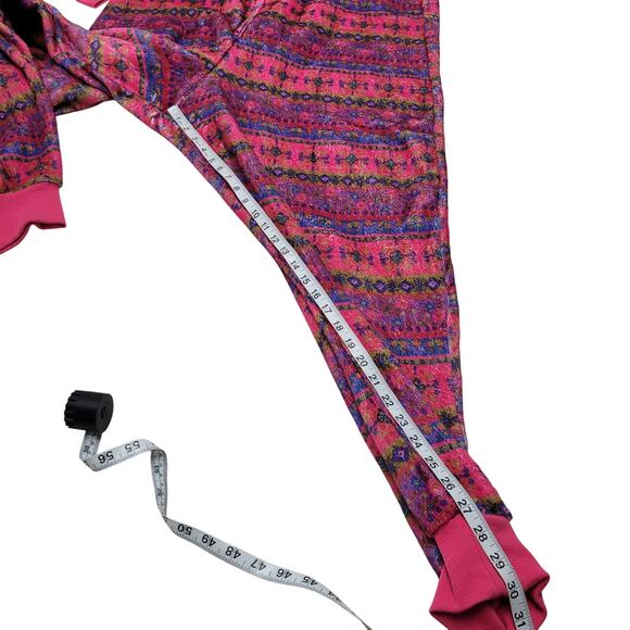 Natural life plush jumpsuit boho pink one piece Pajamas romper PJs loungewear - Picture 3 of 7